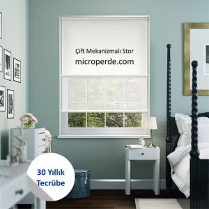 çift mekanizmalı stor perde